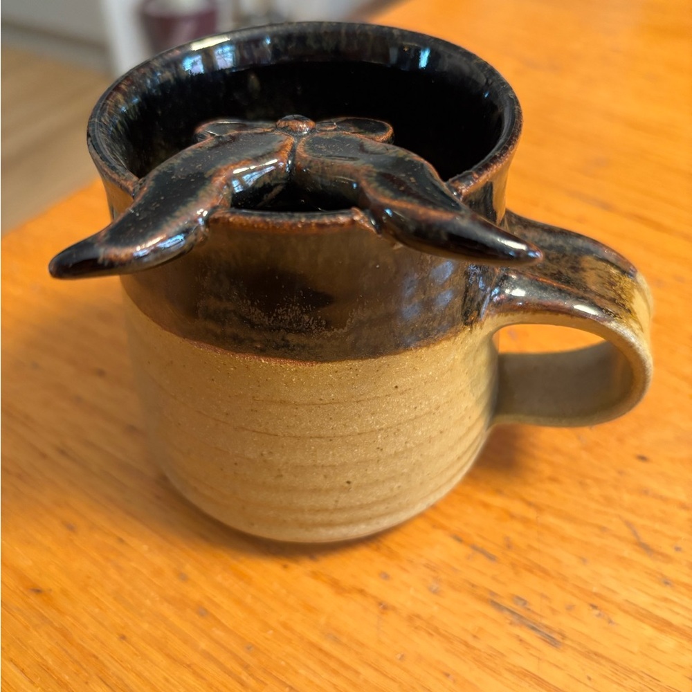 Handcrafted Mustache Pottery Mug